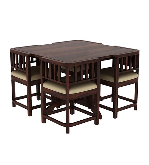Space Saving Wooden Top Dining Table DT650W3 (4 Chairs + 1 Table) | Online Furniture Shopping in ...